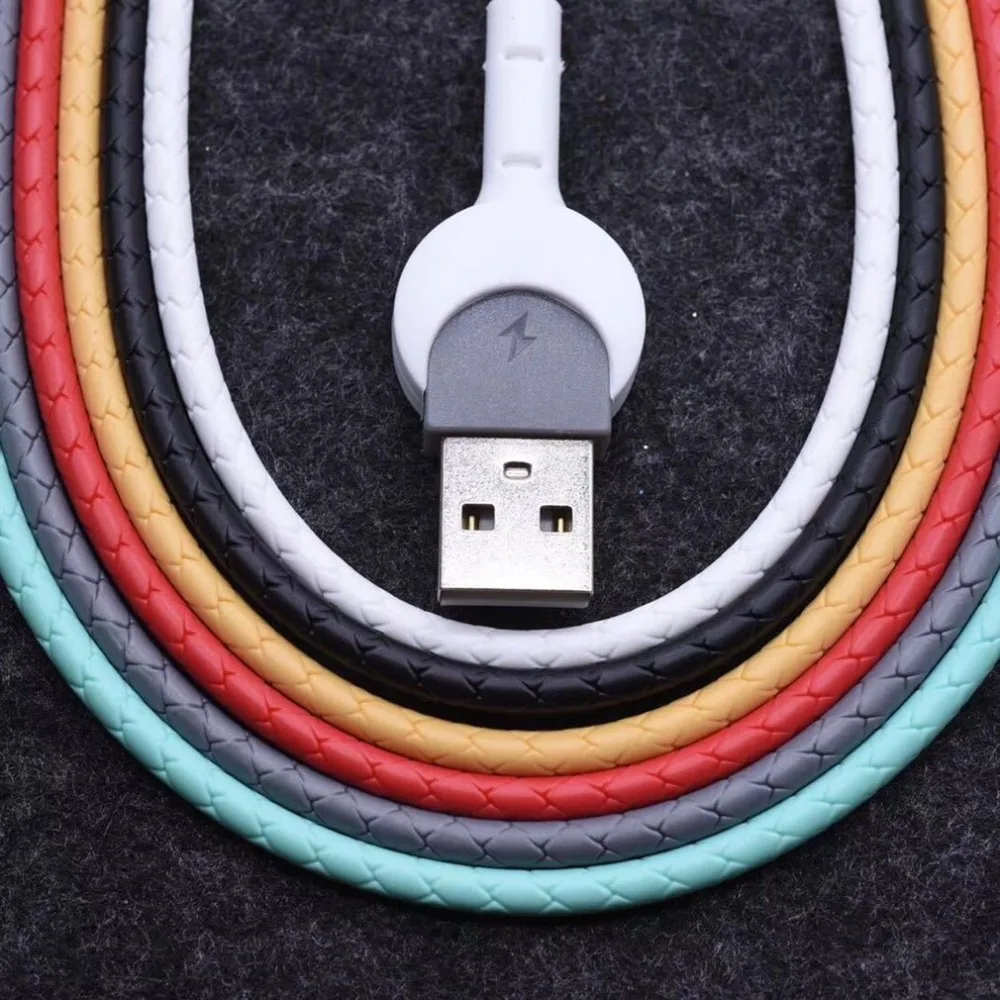 2 في 1 مرنة المصغّر usb كابل كابل بيانات كابل شحن 1.2 M سريع شحن الهاتف كابل بيانات قوس حامل حامل