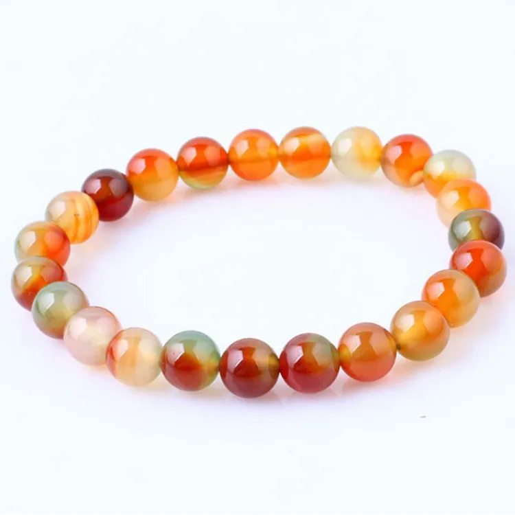 

Fashion Natural Brazil's Energy Balance Color Onyx Bracelets & Bangle for Women 8MM Beads Woman Crystal Bracelet Birthday Gift