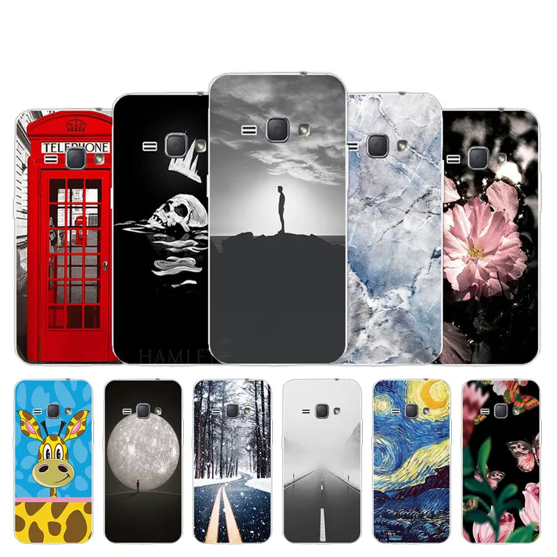 

For Samsung Galaxy J1 2016 Case Soft Silicone TPU Back Phone Cover Call Box Design For Samsung J1 J 1 J120 J120F Funda Coque