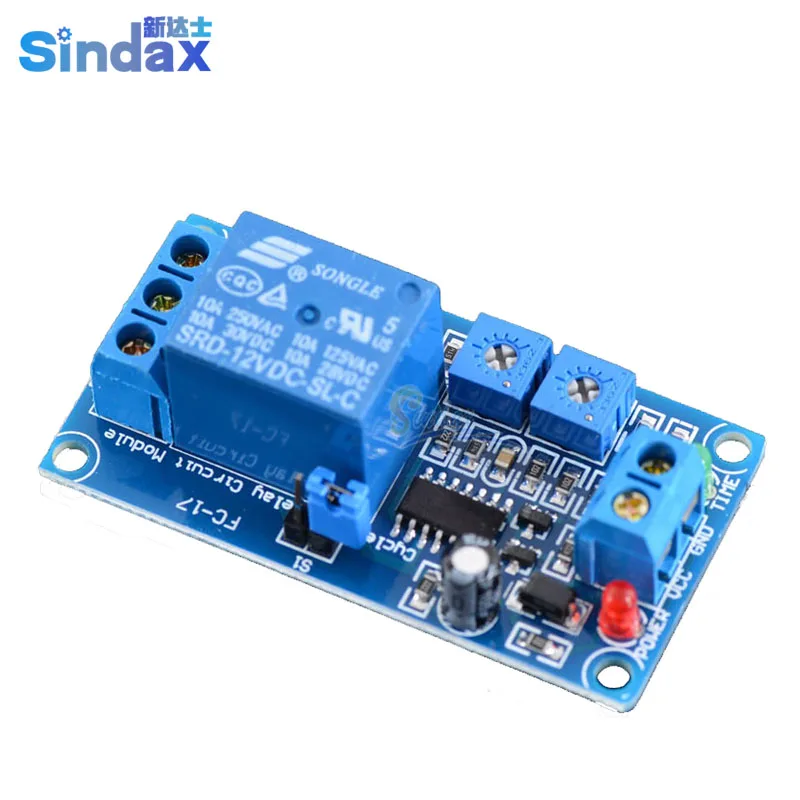 

Sindax DC 12V Cycle Delay Relay Module Cycle Relay Switch Relay Module
