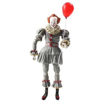 

20cm NECA Stephen King's It Pennywise Joker Clown Halloween Day Horror Movie Doll PVC Action Figure Collectible Model Toy Gift