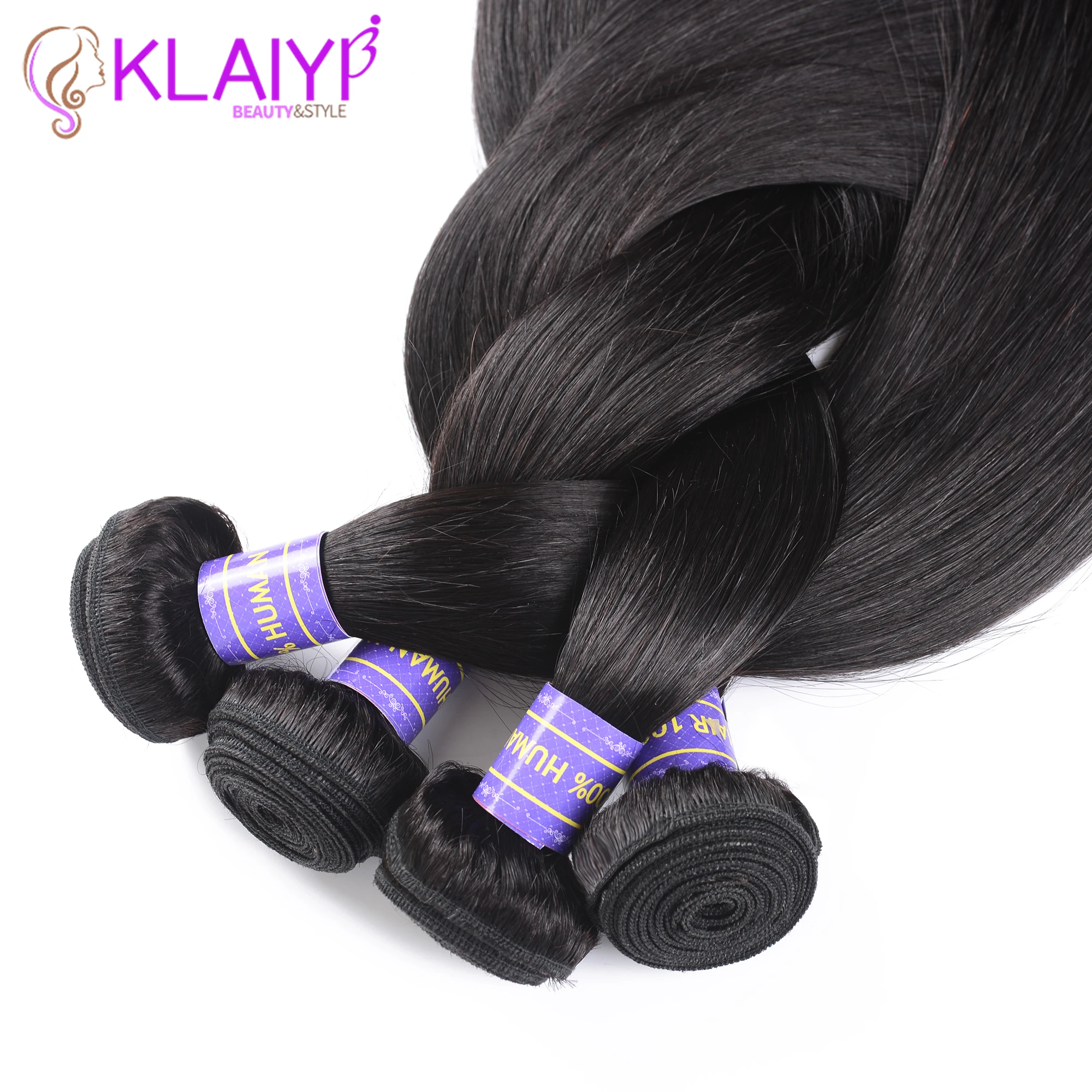 Klaiyi Hair Products Brazilian Hair Weave Bundles Straight Hair Bundles 8-26 Inch Dark Black Color 100% Human Remy Hair Weft Klaiyi Hair Products Brazilian Hair Weave Bundles Straight Hair Bundles 8-26 Inch Dark Black Color 100% Human Remy Hair Weft