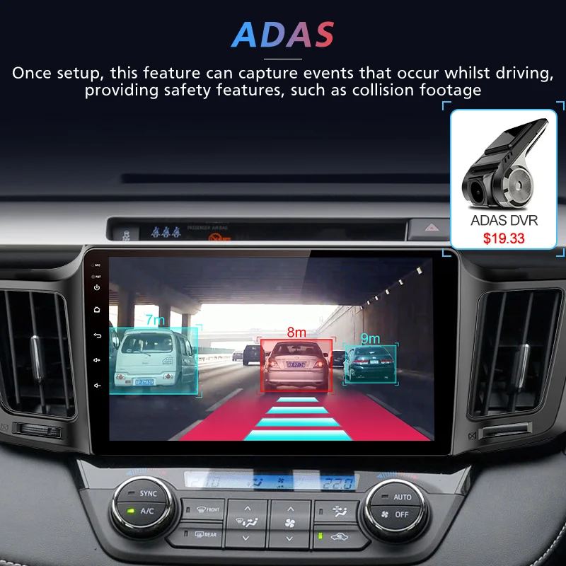 Best Junsun V1 2G+32G Android 8.1 4G Car Radio Multimedia Video Audio Player WiFi Navigation GPS For Toyota RAV4 4 2013-2018 2 Din 3