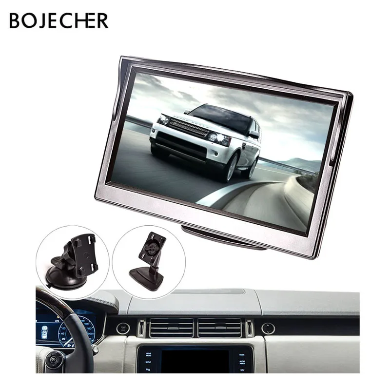 5-дюймовый автомобильный монитор подголовник Автомобильный DVD TFT lcd " HD цифровой 800*480 экран 2 пути видео вход для заднего вида камера заднего вида VCD