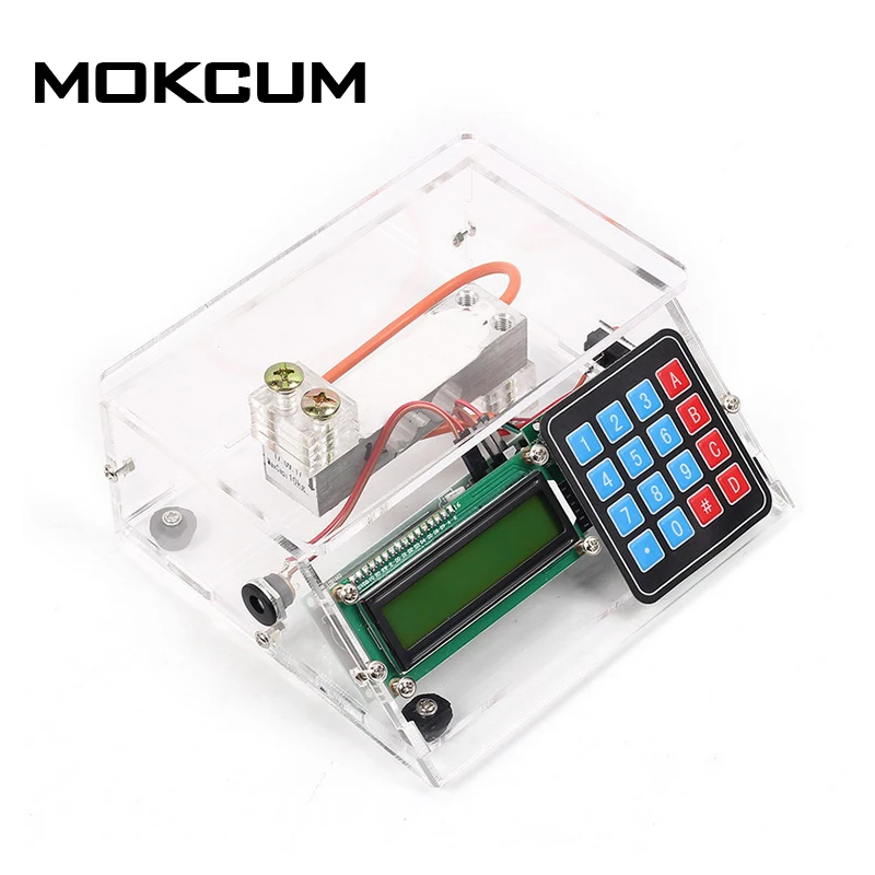 

DIY Kit Electronic Scales 10kg 1g Sensor Price Scale USB Electronic Clock Transparent shell Electronic Scale DIY
