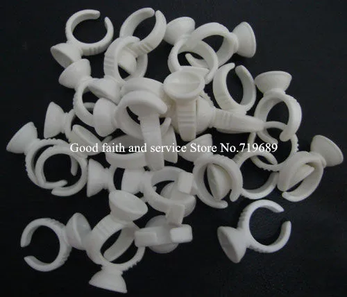 

Free shipping 100Pcs Small White Ink Ring one Space For Permanent Makeup Tattoo Ink