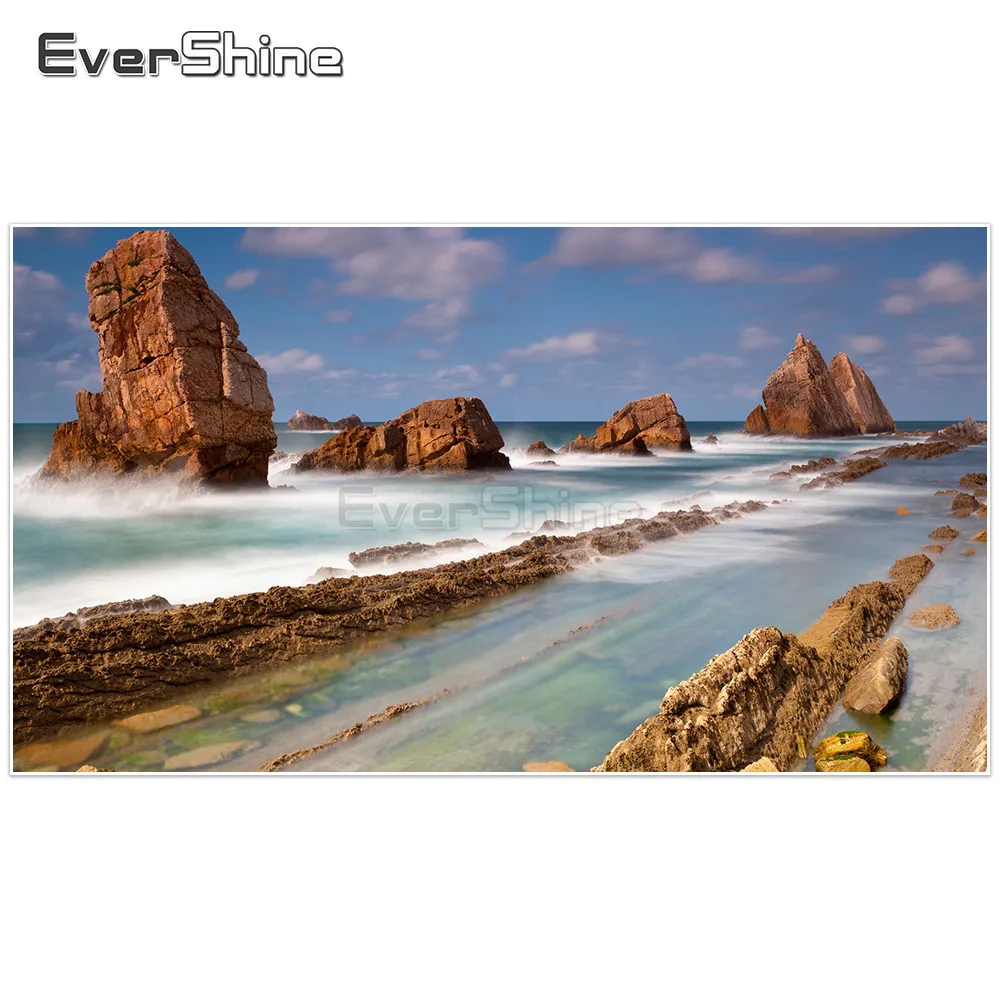 

EverShine 5D Diamond Mosaic Landscape Diamond Painting Cross Stitch Home Decor Diamond Embroidery Patterns Rhinestones Sale Gift
