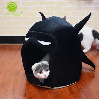 

Cool Hero Shape Dog Bed Removable Mat Soft Fleece Dog House Yurt Winter Warm Cat Bed for Small Puppy Dogs Bulldog Chihuahua 20E