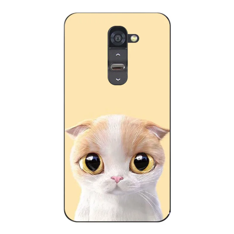 For LG G2 Cases Printing flower cats tiger silicone Phone Bag Case For LG Optimus G2 G 2 D802 D805 D801 Cover Stand Card Holder - Цвет: ZX05