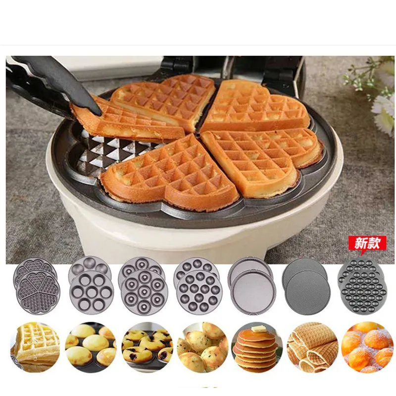 220V Full automatic Multifunctional Household Electric Waffle Maker Egg