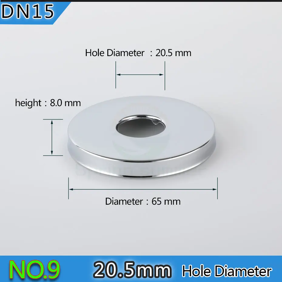 Весна Лето DN15 1/2 20 мм смеситель для душа декоративная крышка хромированная отделка покрытие из нержавеющей стали аксессуары для ванной комнаты ZZG01