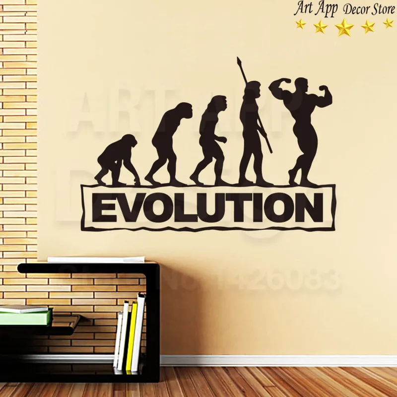 Good quality house decor new Art Design gym Vinyl Wall decals removable