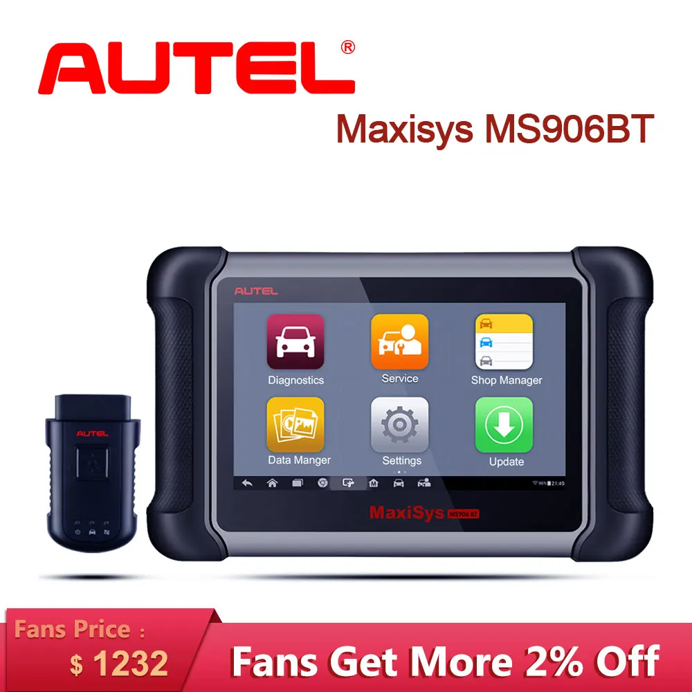 

Autel MS906BT OBD2 Auto Scanner Diagnostic Tool OBD 2 Car Diagnostic Scanner Eobd Automotivo Automotriz Automotive Car Scan Tool