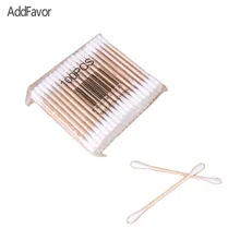 Addfavor 100 шт./упак. косметические ватные палочки Мягкий хлопок Очищение аппликатор набор палочек для макияжа, косметические Красота хлопок инструмент для очистки