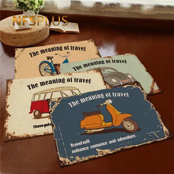 

Home Decorative Door Mat Entrance Doormat Bus Car Bike Moto Bicycle Printed Bathroom Kitchen Anti-Slip Floor Mat Carpet Rugs