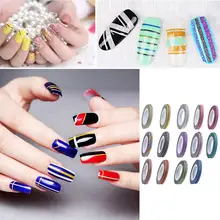 1mm/2mm/3mm rouleaux 14 couleurs mat bande ligne bricolage Nail Art conseils Striping bande décoration autocollant(China)