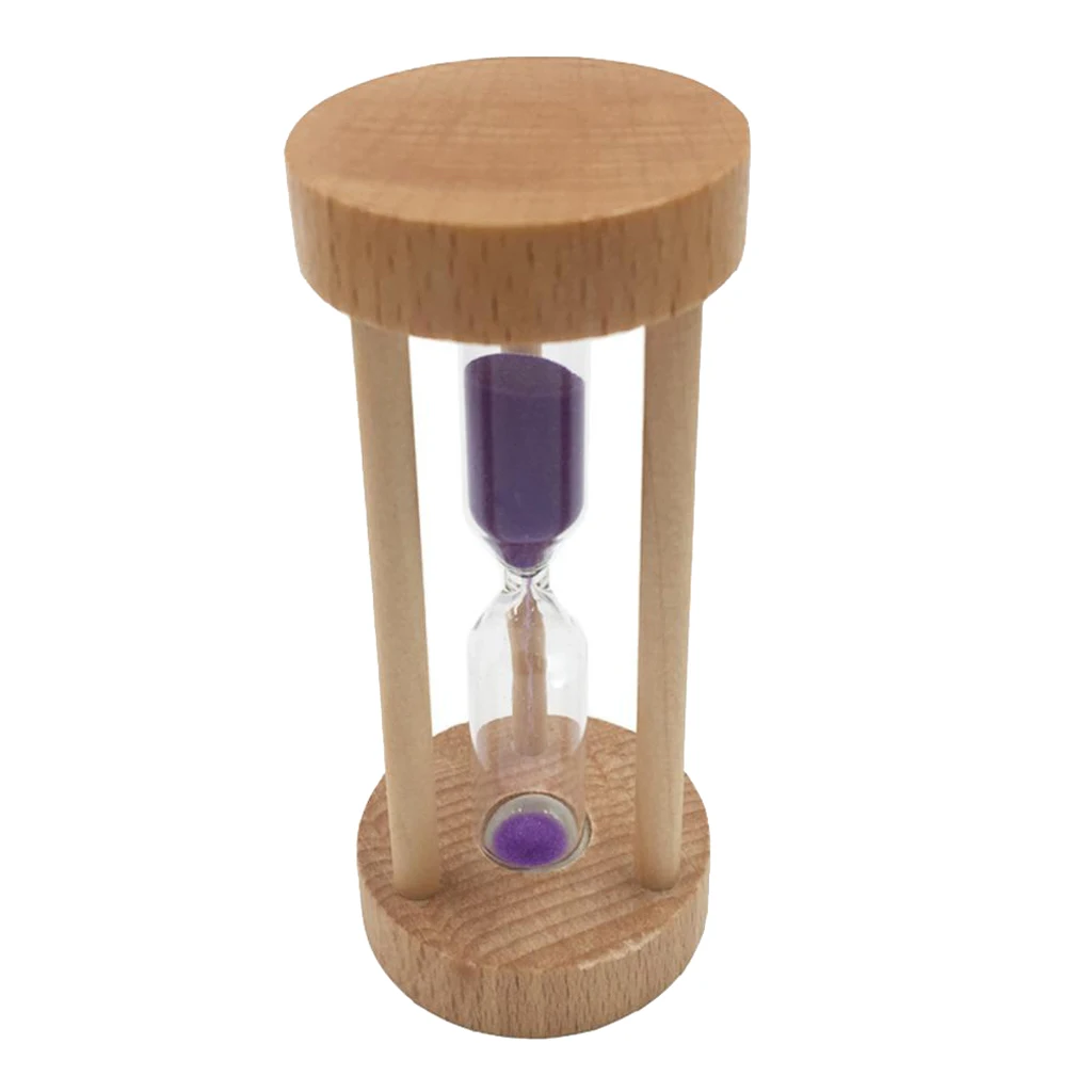 1Pcs 3minutes Wooden Frame Colorful Hourglass Sandglass Sand Clock Timers Kitchen Egg Cooking Timer Counts Watch