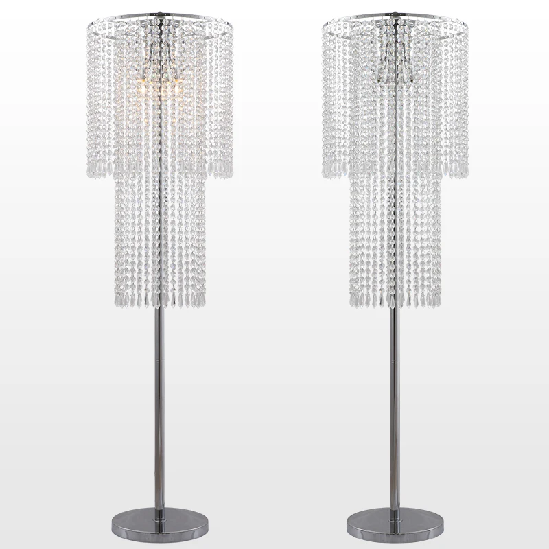 Buy Modern Clear Crystal Living Room Floor Lamps