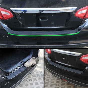 

1Pc Car Trunk Door Sill Plate Protector Rear Bumper Guard Protector Rubber Pad Trim Anti-Scratch Cover Strip Accessories