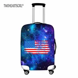 Twoheartsgirl стрейч Чемодан чехол пыли чемодан крышка Galaxy с национальным флагом полиэстер царапинам Чемодан случае