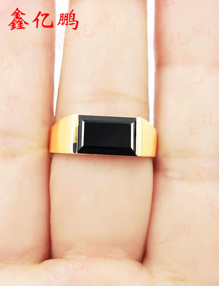ChangLe specialty 18 k золото инкрустированные натуральный shandong сапфировое кольцо подставка-держатель простой и простой