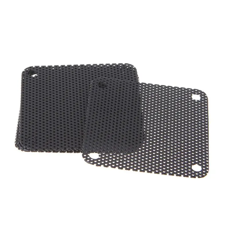 

5PCS PVC Fan Dust Filter PC Dustproof Case Cuttable Computer Mesh Cover 40mm Mesh Black Dust Filter