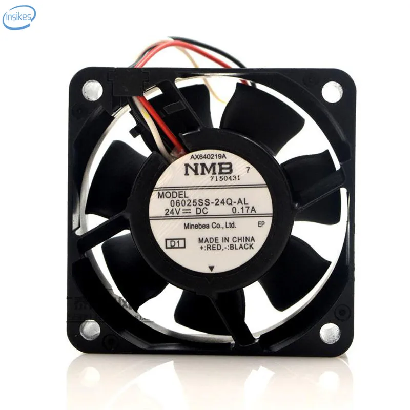 

Original 06025SS-24Q-AL Computer Blower Cooling Axial Fan DC 24V 0.17A 6025 60*60*25mm 3 Wires