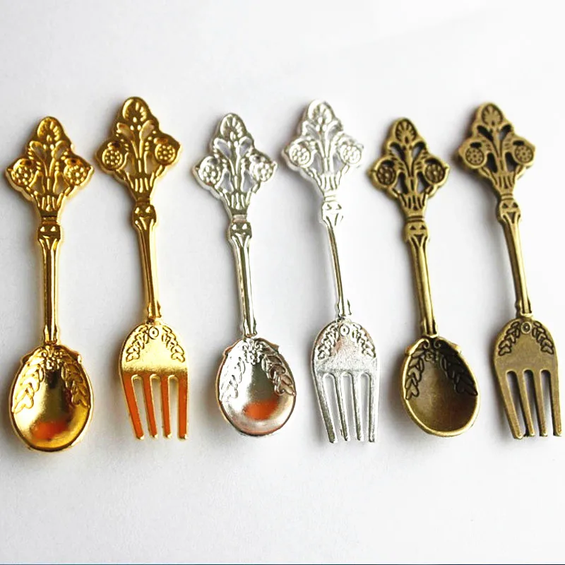 6 шт. миниатюрная металлическая ложка и вилка|accessories accessories|accessories diyaccessories decorative |