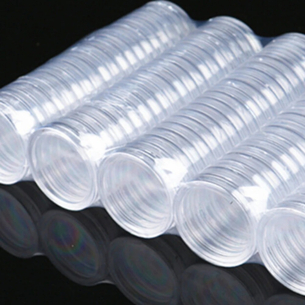 

Plastic Storage Capsules Holder Round 10pcs 35mm Applied Clear Round Cases Coin