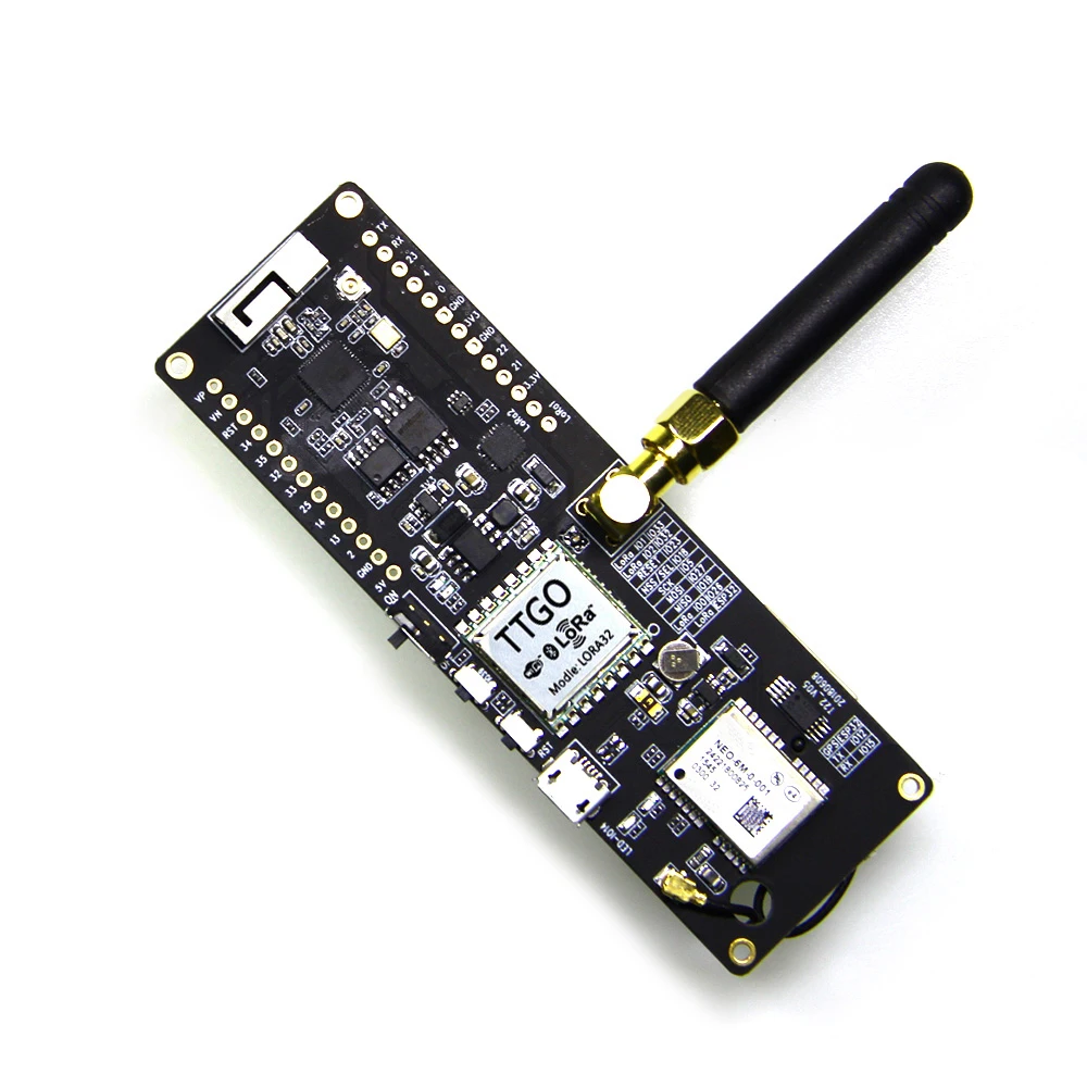 TTGO Т образной балки ESP32 433/868/915 МГц Беспроводная Wi Fi модуль Bluetooth ESP 32 GPS NEO 6M SMA LORA 18650