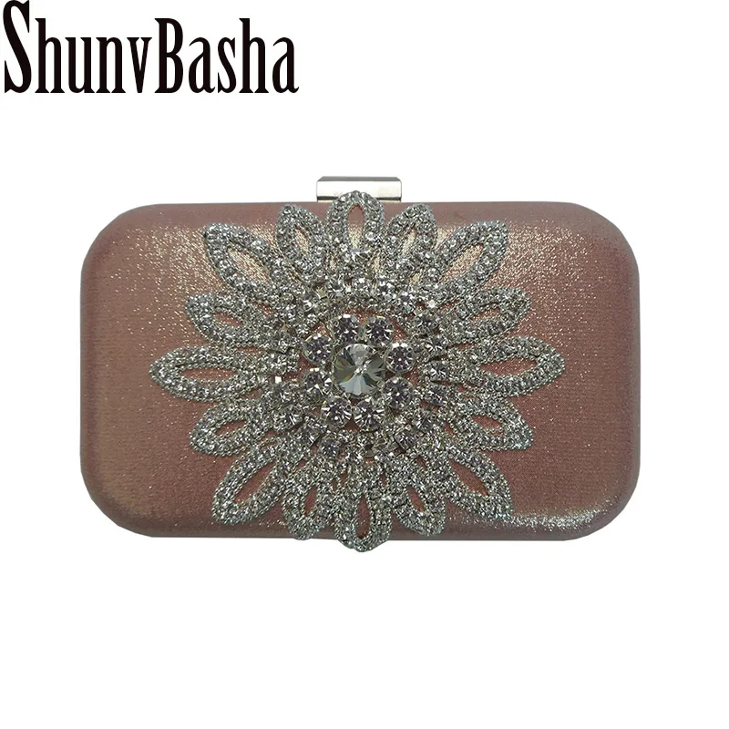  Luxury Diamond 2016 Mini Women Evening Bags Designer women Clutch bag Chain Rhinestone Wedding Bridal bag Ladies Wallet Purse 