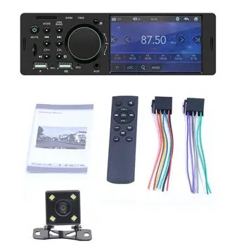 

4inch Universal Car Radio FM Bluetooth Multimedia MP3 MP5 Player Reverse Parking with led camera Auto Audio USB Remote Control