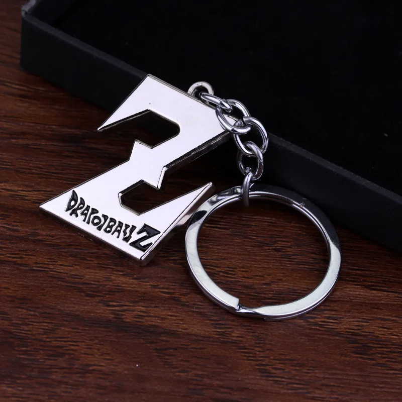 

MQCHUN Anime Goku Dragon Ball Z Figure Pendant Key Chain Super Keychain Cosplay Crystal "Z" Keychain Collection Toy Gift keyring