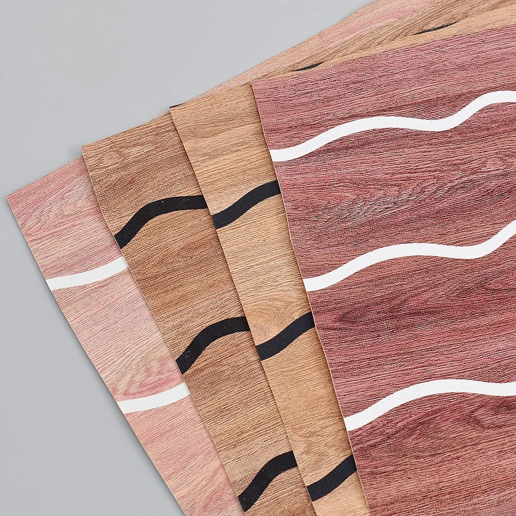 

A4 21x29cm Wood Grain Stripe Fabric Synthetic Leather Fabric Sheet For Hairbows Bags Craft Diy Home Decoration Supplies