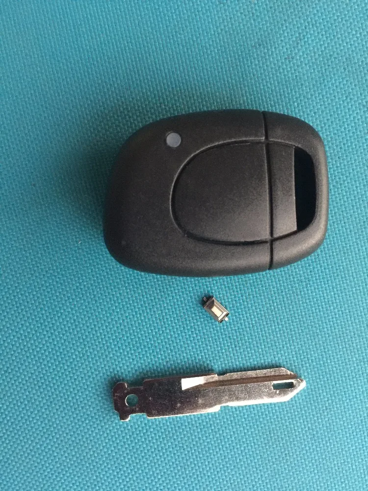 

ZABEUDEIR For Renault Clio 1 Button Remote key FOB case shell uncut blade