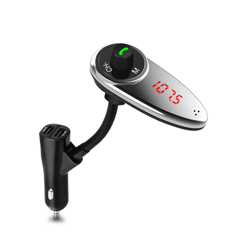 Car Bluetooth Kit USB FM Transmitter Modulator Music Player Dual
