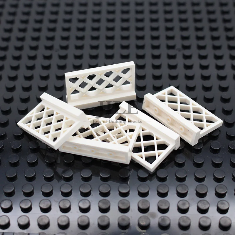 Moc سياج 1X4X2 مدينة الشارع الرؤية السكك الحديدية 3185 DIY تنوير العمالي اللبنات الطوب أجزاء متوافق مع يتجمع الجزيئات