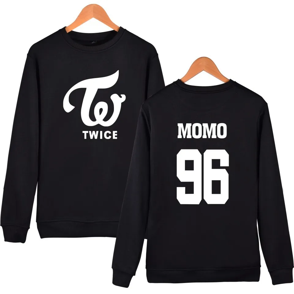

TWICE kpop Hoodies Sweatshirt Fleece Letters Printed Hoodie Sweatshirts Pullover Long Sleeve Tracksuit Tops k pop Clothes