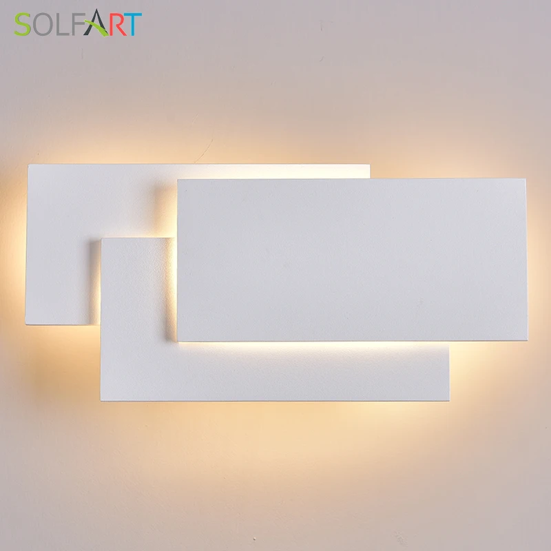 

LED Wall Lamps Wall Mounted Sconces Modern Wall Sconce Lustre Aluminum Painted White Black Wall Light