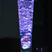 8 дюйм, перезаряжаемый на батарейках разноцветные, RGB, Светодиодные Под вазой световая база для свадьбы, украшение домашнего стола