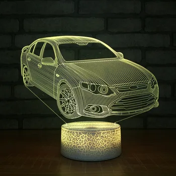 

New Car 3d Small Night Lights Creative Colorful Decorative Lamp New Fancy Gift Lamp Custom Small 3d Light Fixtures