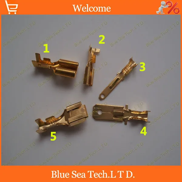 

250pcs 5 model 6.3mm+2.8mm male&female terminal for Car connector,fuse holder/box etc.Car terminal sets,car Accessory