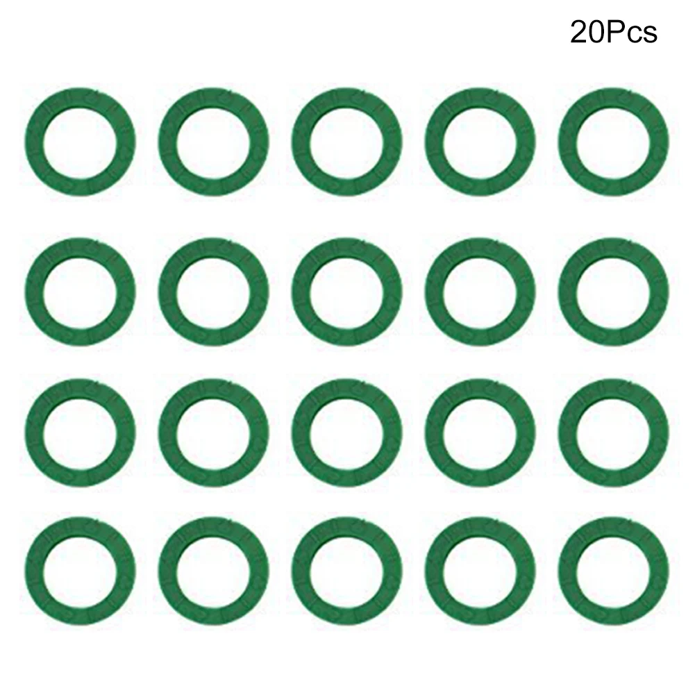 20/24/32 шт. теги круглые просвечивающие разноцветный, кольцо для ключей, держатель для идентификатор велосипедный ключ идентификации Кепки силиконовые эластичные мотоцикла - Название цвета: Green