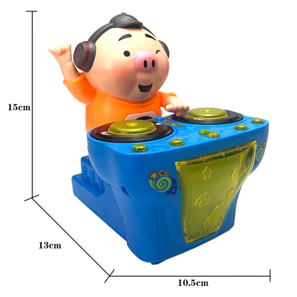 Забавная музыка забавная качалка Свинья со светом игрушки раннего развития ребенок DJ музыка Электрическая свинья toschild музыка подарок
