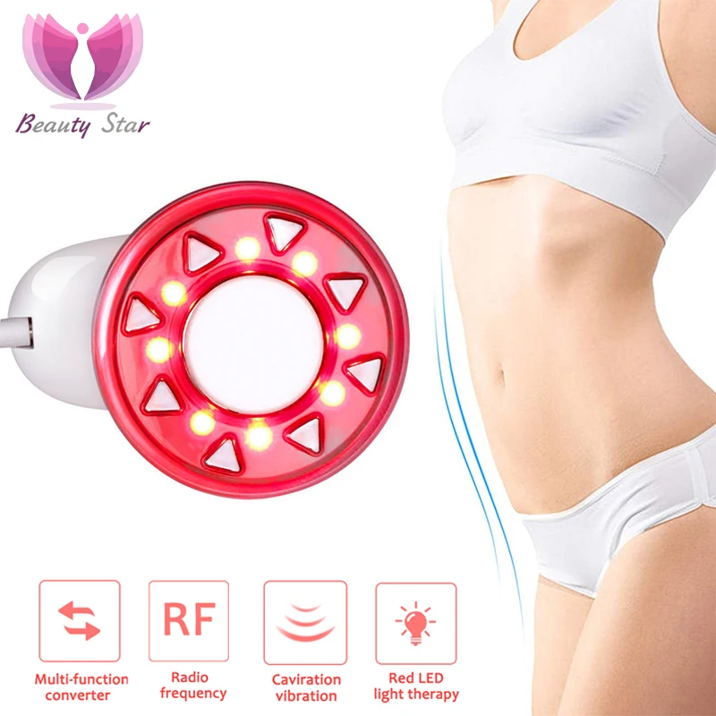 

Beauty Star RF Cavitation Ultrasonic Body Slimming Massager Weight Loss LED RF Radio Frequency Skin Lift Tighten Beauty Device