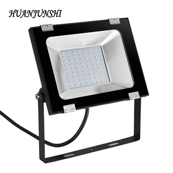 

HUAN JUN SHI 2Pcs LED Flood Light 50W 6000LM AC220V Waterproof IP65 Floodlight Spotlight Garden Street Outdoor Lighting Lamp