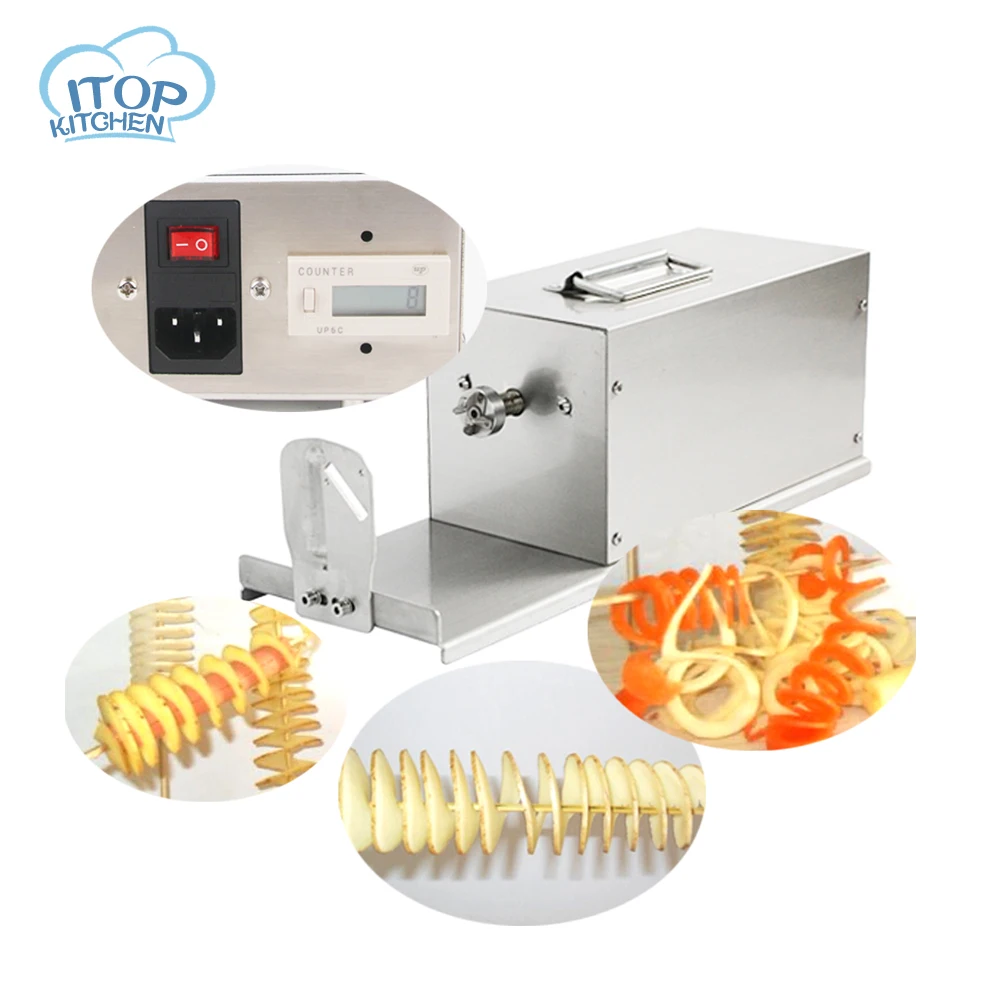 

Fast Delivery! Electric Twisted Potato Cutter, Stainless Steel Potato Slicer, High Quality French Fry Cutting Machine