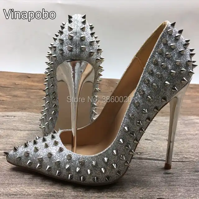sale silver heels