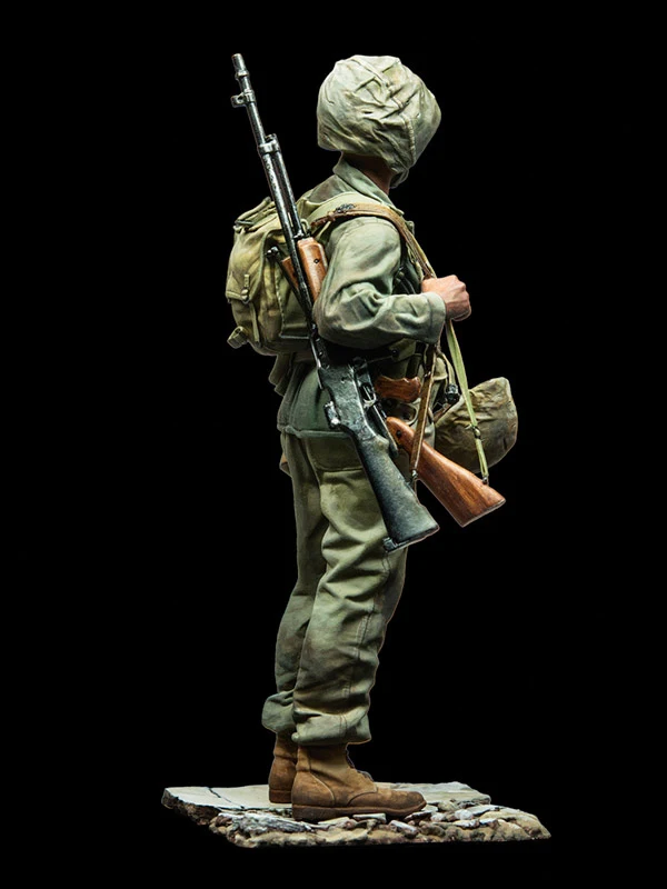 Новинка несобранный полимерный солдат 1/35 США (с основанием) набор игрушек из