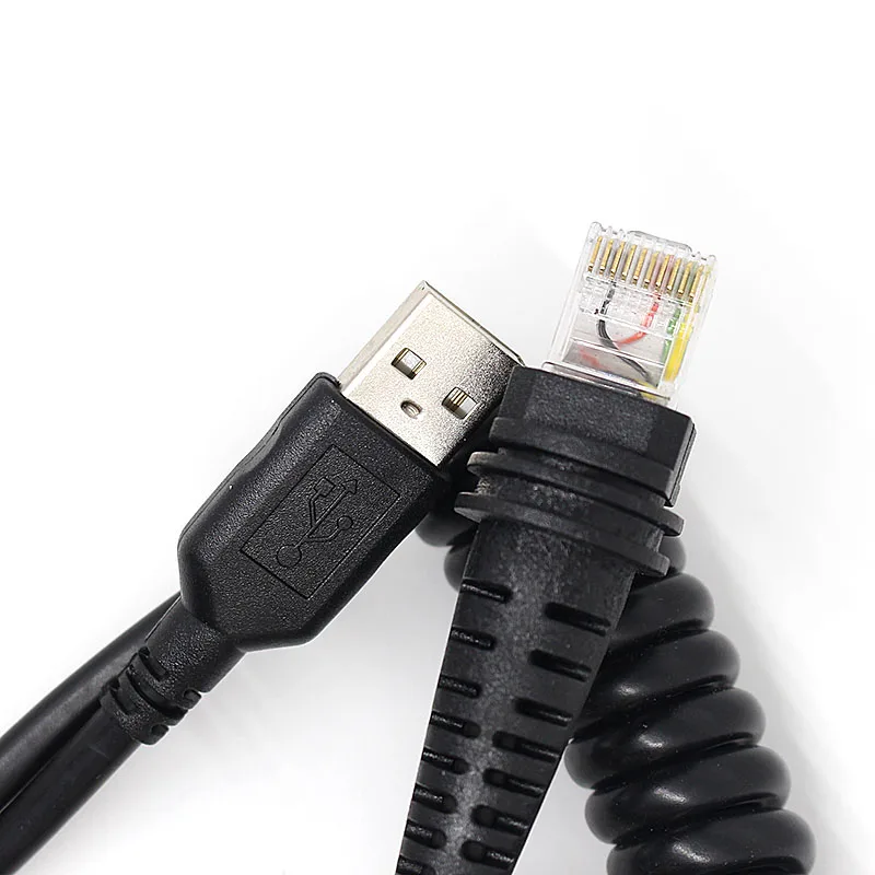 HON MARK 1900g Сканер НОВЫЙ 3 м спиральный Usb кабель для Honeywell 1200g 1202g 1250g 1300g 1450g 1900h 1902